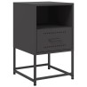 Tables de chevet 2 pcs noir 36x39x60,5 cm acier 625802625802