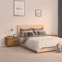 Table de chevet Chêne fumé 100x35x40 cm Bois d'ingénierie 625803625803