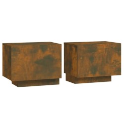 Table de chevet Chêne fumé 100x35x40 cm Bois d'ingénierie 625803625803