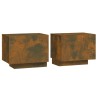 Table de chevet Chêne fumé 100x35x40 cm Bois d'ingénierie 625803625803