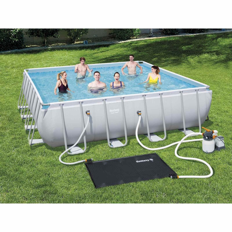 Bestway Tapis de chauffage solaire pour piscine Noir 110 x 171 cm PVC 625804625804