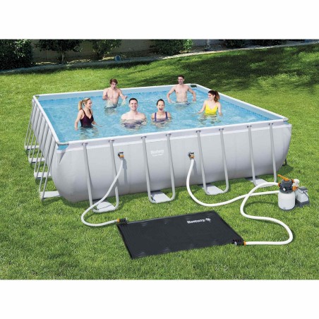 Bestway Tapis de chauffage solaire pour piscine Noir 110 x 171 cm PVC 625804625804