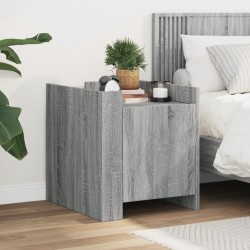 Table de chevet sonoma gris 45x50x50 cm bois d'ingénierie 625806625806