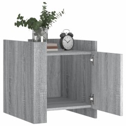 Table de chevet sonoma gris 45x50x50 cm bois d'ingénierie 625806625806