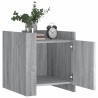Table de chevet sonoma gris 45x50x50 cm bois d'ingénierie 625806625806
