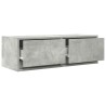 Meubles TV 2 pcs gris béton 80x31x25,5 cm bois d'ingénierie 625809625809
