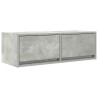 Meubles TV 2 pcs gris béton 80x31x25,5 cm bois d'ingénierie 625809625809