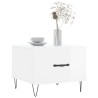 Tables basses 2 pcs blanc brillant 50x50x40cm bois d'ingénierie 625811625811