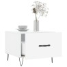 Tables basses 2 pcs blanc brillant 50x50x40cm bois d'ingénierie 625811625811