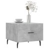 Tables basses 2 pcs gris béton 50x50x40 cm bois d'ingénierie 625812625812