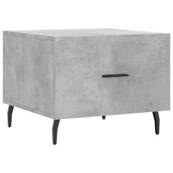 Tables basses 2 pcs gris béton 50x50x40 cm bois d'ingénierie 625812625812