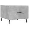 Tables basses 2 pcs gris béton 50x50x40 cm bois d'ingénierie 625812625812