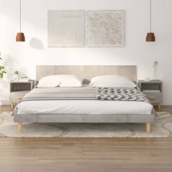 Tables de chevet 2 pcs Gris béton 40x35x47 cm 625813625813