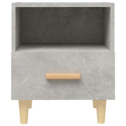 Tables de chevet 2 pcs Gris béton 40x35x47 cm 625813625813