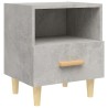 Tables de chevet 2 pcs Gris béton 40x35x47 cm 625813625813