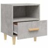 Tables de chevet 2 pcs Gris béton 40x35x47 cm 625813625813