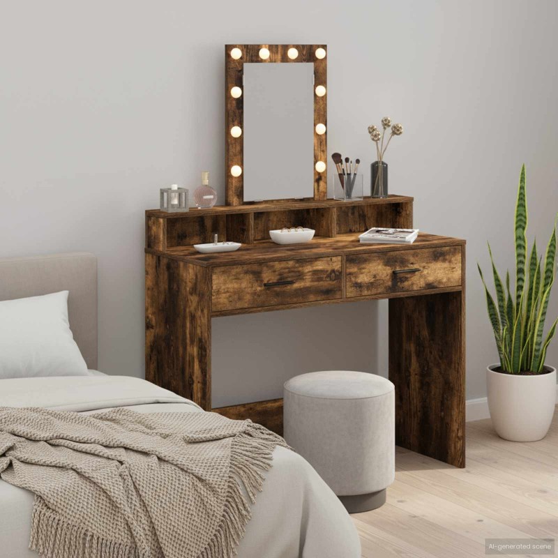 Table de Toilette Marron 100 x 41 x 140 cm Bois d'ingénierie 625819625819