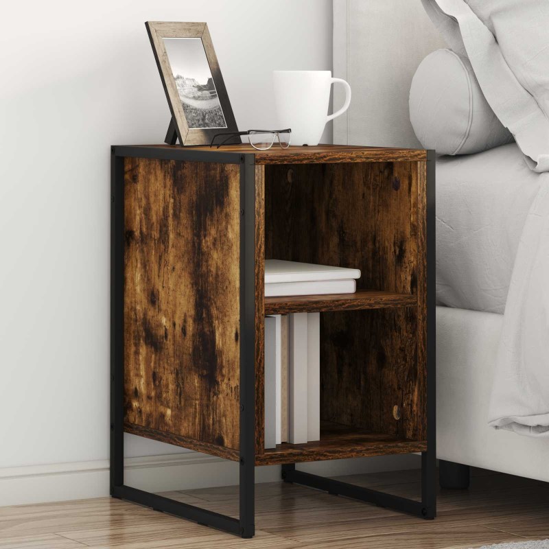 Table de chevet 2 pcs Chêne Fumé 39.5 x 30 x 50 cm 625822625822