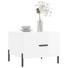 Tables basses 2 pcs blanc brillant 50x50x40cm bois d'ingénierie 625823625823