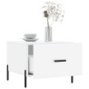Tables basses 2 pcs blanc brillant 50x50x40cm bois d'ingénierie 625823625823