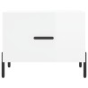 Tables basses 2 pcs blanc brillant 50x50x40cm bois d'ingénierie 625823625823