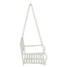 Banc Balançoire Acier 71,5 x 59 x 55 cm Blanc antique 625825625825