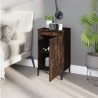 Table de chevet chêne fumé 40x35x70 cm bois d'ingénierie 625827625827