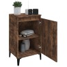 Table de chevet chêne fumé 40x35x70 cm bois d'ingénierie 625827625827