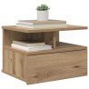 Table de nuit flottante 2 pc Chêne artisanal 40 x 31 x 28 cm 625829625829
