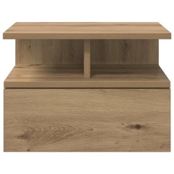 Table de nuit flottante 2 pc Chêne artisanal 40 x 31 x 28 cm 625829625829