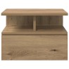 Table de nuit flottante 2 pc Chêne artisanal 40 x 31 x 28 cm 625829625829