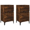 Tables de chevet 2 pcs chêne fumé 40x35x70 cm 625830625830