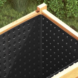 Feuille de drainage nervurée Noir 1 x 10 m HDPE 625833625833