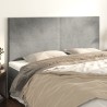 Tête de lit Gris clair 200x5x118/128 cm Velours 625834625834