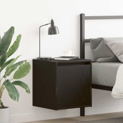 Table de chevet murale noir 38x34x40 cm 625836625836