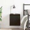 Table de chevet murale noir 38x34x40 cm 625836625836