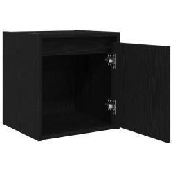 Table de chevet murale noir 38x34x40 cm 625836625836