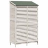 Abri de jardin Blanc 106 x 56 x 176,5 cm Bois de Sapin Massif 625837625837