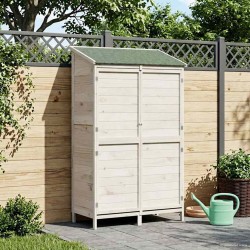 Abri de jardin Blanc 106 x 56 x 176,5 cm Bois de Sapin Massif 625837625837