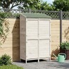 Abri de jardin Blanc 106 x 56 x 176,5 cm Bois de Sapin Massif 625837625837