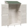 Abri de jardin Blanc 106 x 56 x 176,5 cm Bois de Sapin Massif 625837625837