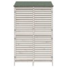 Abri de jardin Blanc 106 x 56 x 176,5 cm Bois de Sapin Massif 625837625837
