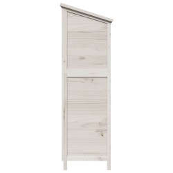 Abri de jardin Blanc 106 x 56 x 176,5 cm Bois de Sapin Massif 625837625837