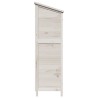 Abri de jardin Blanc 106 x 56 x 176,5 cm Bois de Sapin Massif 625837625837