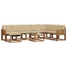 Ensemble de canapés d'extérieur 9 pcs Naturel et Beige 625838625838
