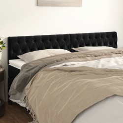 Têtes de lit Noir 180 x 7 x 78/88 cm Velours 625848625848