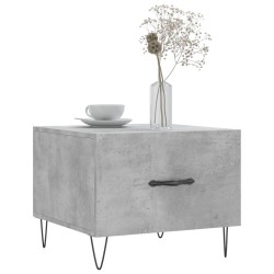 Tables basses 2 pcs gris béton 50x50x40 cm bois d'ingénierie 625859625859