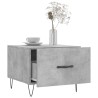 Tables basses 2 pcs gris béton 50x50x40 cm bois d'ingénierie 625859625859