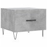 Tables basses 2 pcs gris béton 50x50x40 cm bois d'ingénierie 625859625859