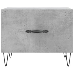 Tables basses 2 pcs gris béton 50x50x40 cm bois d'ingénierie 625859625859